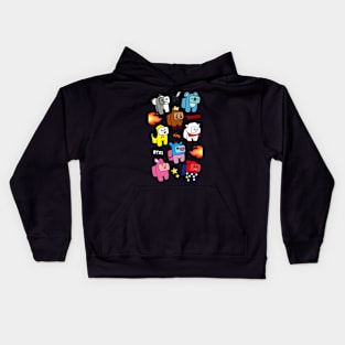 Among Us BT21 BTS Kids Hoodie